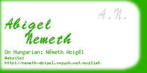 abigel nemeth business card